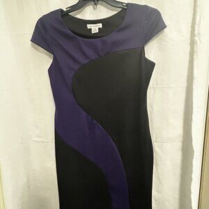 Liz Claiborne, size 12 dress, Purple and black